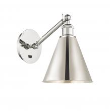 Innovations Lighting 317-1W-PN-MBC-8-PN - Berkshire - 1 Light - 8 inch - Polished Nickel - Adjustable Sconce