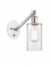 Innovations Lighting 317-1W-WPC-G802 - Clymer - 1 Light - 4 inch - White Polished Chrome - Adjustable Sconce