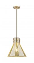 Innovations Lighting 410-1PM-CB-G411-12ME - Newton Cone - 1 Light - 12 inch - Champagne Bronze - Cord hung - Pendant