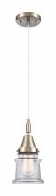 Innovations Lighting 447-1P-SN-G182S - Canton - 1 Light - 7 inch - Brushed Satin Nickel - Mini Pendant