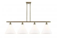 Innovations Lighting 516-4I-AB-GBC-121 - Berkshire - 4 Light - 50 inch - Antique Brass - Cord hung - Island Light