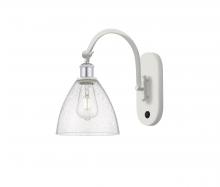 Innovations Lighting 518-1W-WPC-GBD-754 - Bristol - 1 Light - 8 inch - White Polished Chrome - Adjustable Swing Arm