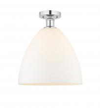 Innovations Lighting 616-1F-PC-GBD-121 - Bristol - 1 Light - 12 inch - Polished Chrome - Semi-Flush Mount