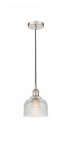 Innovations Lighting 616-1P-PN-G412 - Dayton - 1 Light - 6 inch - Polished Nickel - Cord hung - Mini Pendant