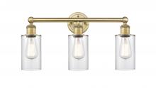 Innovations Lighting 616-3W-BB-G802 - Clymer - 3 Light - 22 inch - Brushed Brass - Bath Vanity Light