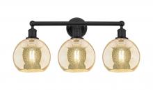 Innovations Lighting 616-3W-BK-G128-8 - Athens - 3 Light - 26 inch - Matte Black - Bath Vanity Light