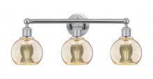 Innovations Lighting 616-3W-PC-G128-6 - Athens - 3 Light - 24 inch - Polished Chrome - Bath Vanity Light