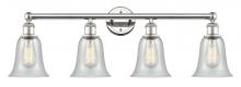Innovations Lighting 616-4W-PN-G2812 - Hanover - 4 Light - 33 inch - Polished Nickel - Bath Vanity Light