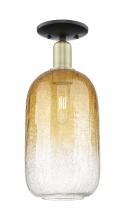 Innovations Lighting 716-1C-BAB-G482-7AM - Brookhaven Cloche - 1 Light - 6 inch - Black Antique Brass - Semi-Flush Mount