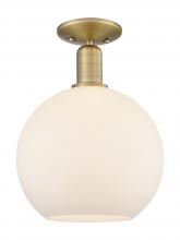 Innovations Lighting 716-1C-BB-G121-10 - Athens - 1 Light - 10 inch - Brushed Brass - Semi-Flush Mount