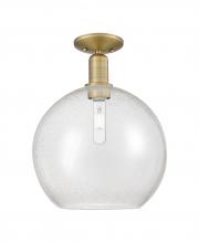 Innovations Lighting 716-1C-BB-G124-12 - Athens - 1 Light - 12 inch - Brushed Brass - Semi-Flush Mount