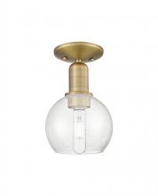 Innovations Lighting 716-1C-BB-G124-6 - Athens - 1 Light - 6 inch - Brushed Brass - Semi-Flush Mount