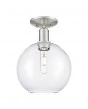 Innovations Lighting 716-1C-SN-G122-10 - Athens - 1 Light - 10 inch - Brushed Satin Nickel - Semi-Flush Mount
