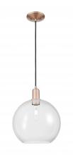 Innovations Lighting 716-1P-AC-G122-12 - Athens - 1 Light - 12 inch - Antique Copper - Cord hung - Mini Pendant