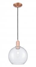 Innovations Lighting 716-1P-AC-G124-10 - Athens - 1 Light - 10 inch - Antique Copper - Cord hung - Mini Pendant