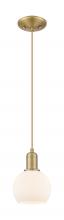 Innovations Lighting 716-1P-BB-G121-6 - Athens - 1 Light - 6 inch - Brushed Brass - Cord hung - Mini Pendant