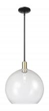 Innovations Lighting 716-1S-BAB-G124-14 - Athens - 1 Light - 14 inch - Black Antique Brass - Stem hung - Mini Pendant