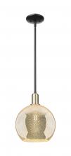 Innovations Lighting 716-1S-BAB-G128-10 - Athens - 1 Light - 10 inch - Black Antique Brass - Stem hung - Mini Pendant