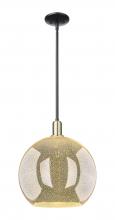 Innovations Lighting 716-1S-BAB-G128-14 - Athens - 1 Light - 14 inch - Black Antique Brass - Stem hung - Mini Pendant