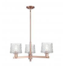 Innovations Lighting 716-3CR-AC-G402 - Niagara - 3 Light - 28 inch - Antique Copper - Stem hung - Flush Mount