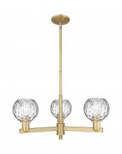 Innovations Lighting 716-3CR-BB-G1215-6 - Athens Water Glass - 3 Light - 28 inch - Brushed Brass - Stem hung - Flush Mount