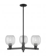 Innovations Lighting 716-3CR-BK-G105 - Belfast - 3 Light - 28 inch - Matte Black - Stem hung - Flush Mount