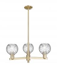 Innovations Lighting 716-3CR-CB-G1215-6 - Athens Water Glass - 3 Light - 28 inch - Champagne Bronze - Stem hung - Flush Mount