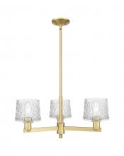 Innovations Lighting 716-3CR-SG-G402 - Niagara - 3 Light - 28 inch - Satin Gold - Stem hung - Flush Mount