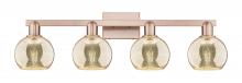 Innovations Lighting 716-4W-AC-G128-6 - Athens - 4 Light - 33 inch - Antique Copper - Bath Vanity Light