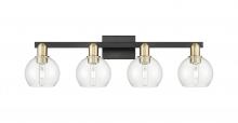 Innovations Lighting 716-4W-BAB-G122-6 - Athens - 4 Light - 33 inch - Black Antique Brass - Bath Vanity Light