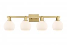 Innovations Lighting 716-4W-BB-G121-6 - Athens - 4 Light - 33 inch - Brushed Brass - Bath Vanity Light