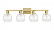 Innovations Lighting 716-4W-BB-G124-6 - Athens - 4 Light - 33 inch - Brushed Brass - Bath Vanity Light