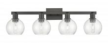 Innovations Lighting 716-4W-BK-G124-6 - Athens - 4 Light - 33 inch - Matte Black - Bath Vanity Light