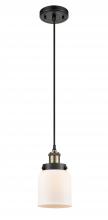 Innovations Lighting 916-1P-BAB-G51 - Bell - 1 Light - 5 inch - Black Antique Brass - Cord hung - Mini Pendant