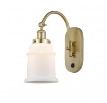 Innovations Lighting 918-1W-SG-G181 - Canton - 1 Light - 7 inch - Satin Gold - Adjustable Swing Arm