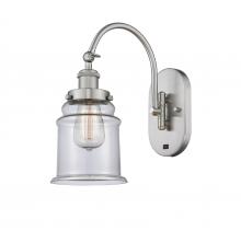 Innovations Lighting 918-1W-SN-G182 - Canton - 1 Light - 7 inch - Brushed Satin Nickel - Adjustable Swing Arm