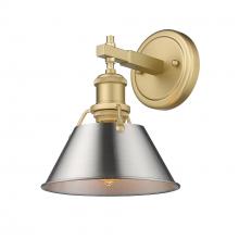 Golden 3306-BA1 BCB-PW - Orwell 1-Light Bath Vanity in Brushed Champagne Bronze with Pewter