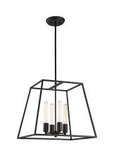 Matteo Lighting C57004RB - Candor Rusty Black Chandelier
