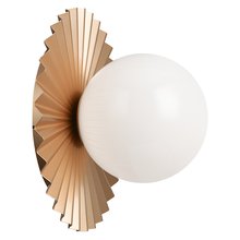 Matteo Lighting WX83111MGOP - Modern Ruff Matte Gold Wall Sconce / Ceiling Mount