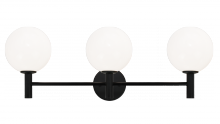 Matteo Lighting S06003BKOP - Cosmo Black Wall Sconce