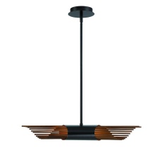 Eurofase 44478-018 - UMURA,24IN,2LT CHANDELIER,BLK