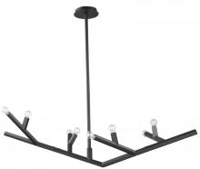 Avenue Lighting HF8888-BLK - The Oaks Black Linear 8 Light Chandelier