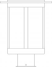 Arroyo Craftsman SAP-9OF-AB - 9" Santorini Post Mount