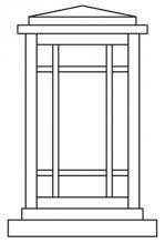 Arroyo Craftsman AVC-6WO-MB - 6" avenue column mount