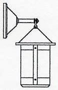 Arroyo Craftsman BB-8GW-VP - 8" berkeley wall mount