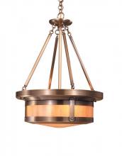 Arroyo Craftsman BCMH-20M-RB - 20" berkeley open top pendant