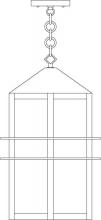 Arroyo Craftsman BEH-9AM-BZ - 9" bexley pendant