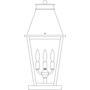 Arroyo Craftsman CRC-10CLR-P - 10" croydon column mount