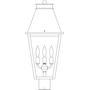 Arroyo Craftsman CRP-10CS-AB - 10" croydon post mount
