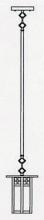 Arroyo Craftsman GSH-6LAM-P - 6" glasgow long body stem mount pendant